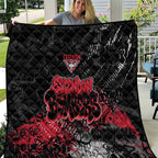 Essendon Bombers Quilt Urban Graffiti Street Art - Bold Abstract Spray Paint