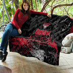 Essendon Bombers Quilt Urban Graffiti Street Art - Bold Abstract Spray Paint