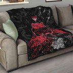 Essendon Bombers Quilt Urban Graffiti Street Art - Bold Abstract Spray Paint