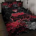 Essendon Bombers Quilt Bed Set Urban Graffiti Street Art - Bold Abstract Spray Paint