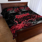Essendon Bombers Quilt Bed Set Urban Graffiti Street Art - Bold Abstract Spray Paint