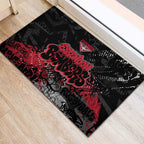 Essendon Bombers Rubber Doormat Urban Graffiti Street Art - Bold Abstract Spray Paint