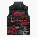 Essendon Bombers Sleeveless Puffer Jacket Urban Graffiti Street Art - Bold Abstract Spray Paint