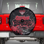 Essendon Bombers Spare Tire Cover Urban Graffiti Street Art - Bold Abstract Spray Paint
