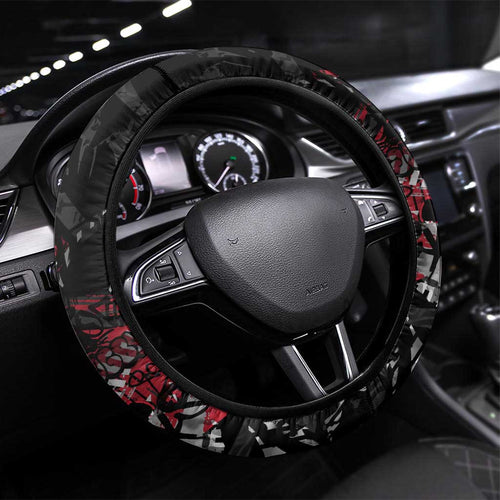 Essendon Bombers Steering Wheel Cover Urban Graffiti Street Art - Bold Abstract Spray Paint