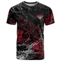 Essendon Bombers T Shirt Urban Graffiti Street Art - Bold Abstract Spray Paint