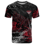 Essendon Bombers T Shirt Urban Graffiti Street Art - Bold Abstract Spray Paint