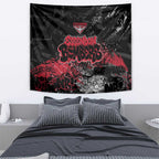 Essendon Bombers Tapestry Urban Graffiti Street Art - Bold Abstract Spray Paint