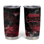 Essendon Bombers Tumbler Cup Urban Graffiti Street Art - Bold Abstract Spray Paint