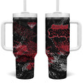 Essendon Bombers Tumbler With Handle Urban Graffiti Street Art - Bold Abstract Spray Paint