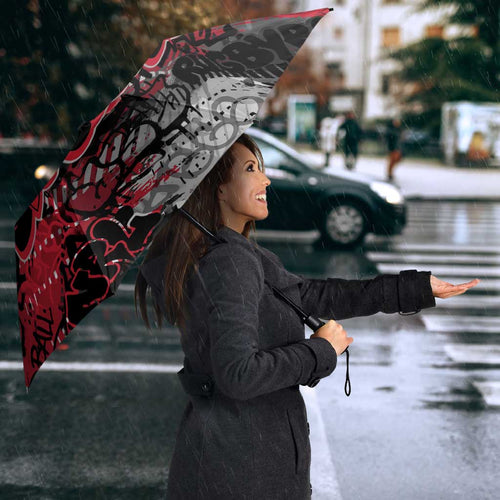 Essendon Bombers Umbrella Urban Graffiti Street Art - Bold Abstract Spray Paint