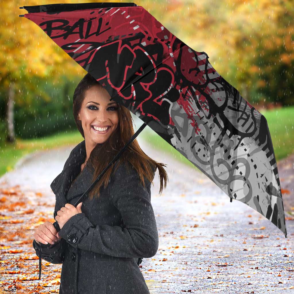 Essendon Bombers Umbrella Urban Graffiti Street Art - Bold Abstract Spray Paint