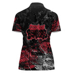 Essendon Bombers Women Polo Shirt Urban Graffiti Street Art - Bold Abstract Spray Paint