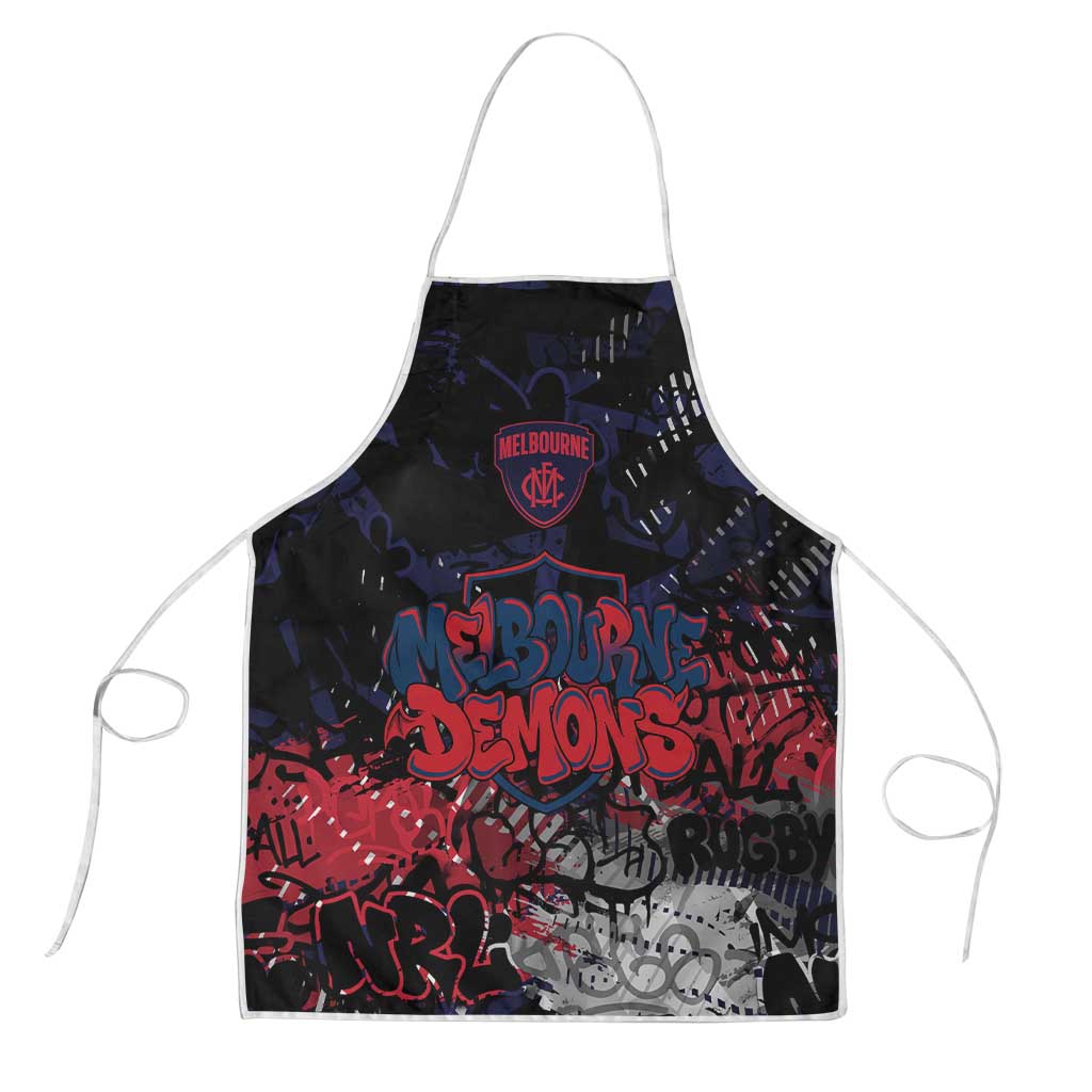 Melbourne Demons Apron Urban Graffiti Street Art - Bold Abstract Spray Paint
