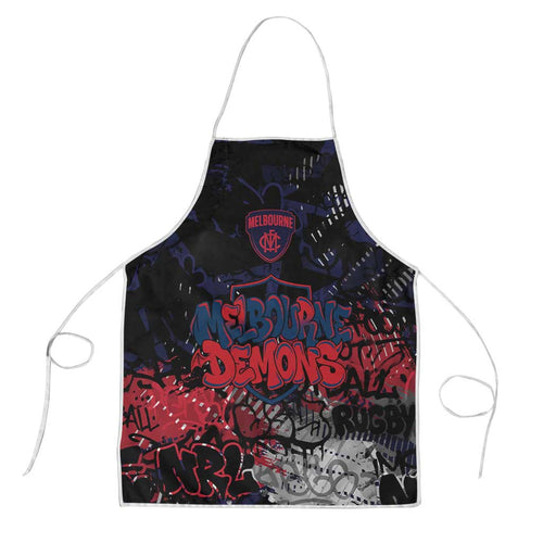 Melbourne Demons Apron Urban Graffiti Street Art - Bold Abstract Spray Paint