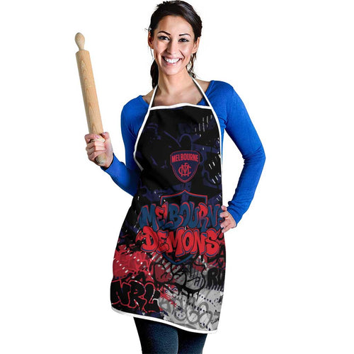 Melbourne Demons Apron Urban Graffiti Street Art - Bold Abstract Spray Paint