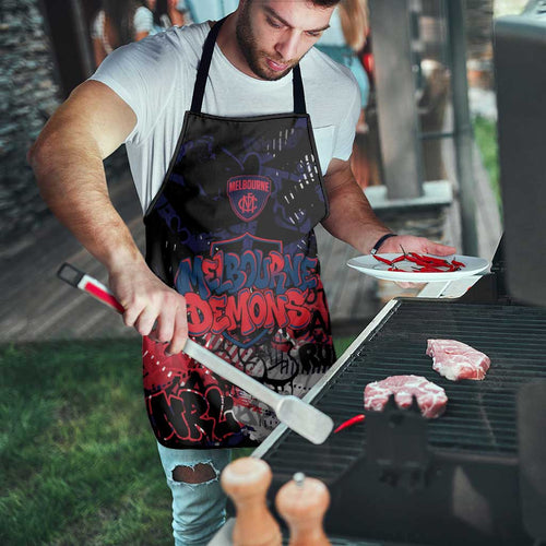Melbourne Demons Apron Urban Graffiti Street Art - Bold Abstract Spray Paint
