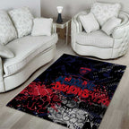 Melbourne Demons Area Rug Urban Graffiti Street Art - Bold Abstract Spray Paint