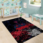 Melbourne Demons Area Rug Urban Graffiti Street Art - Bold Abstract Spray Paint