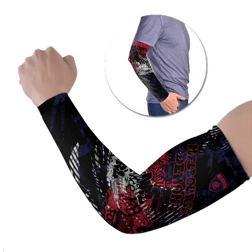 Melbourne Demons Arm Sleeves Urban Graffiti Street Art - Bold Abstract Spray Paint