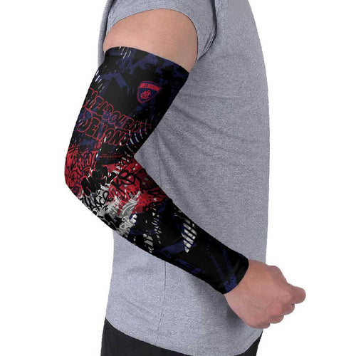 Melbourne Demons Arm Sleeves Urban Graffiti Street Art - Bold Abstract Spray Paint
