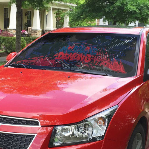 Melbourne Demons Auto Sun Shade Urban Graffiti Street Art - Bold Abstract Spray Paint