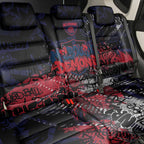 Melbourne Demons Back Car Seat Cover Urban Graffiti Street Art - Bold Abstract Spray Paint