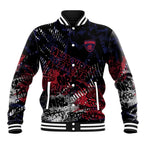 Melbourne Demons Baseball Jacket Urban Graffiti Street Art - Bold Abstract Spray Paint