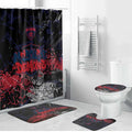 Melbourne Demons Bathroom Set Urban Graffiti Street Art - Bold Abstract Spray Paint