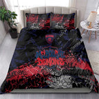 Melbourne Demons Bedding Set Urban Graffiti Street Art - Bold Abstract Spray Paint