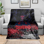 Melbourne Demons Blanket Urban Graffiti Street Art - Bold Abstract Spray Paint
