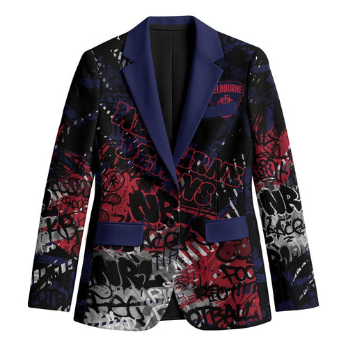 Melbourne Demons Blazer Urban Graffiti Street Art - Bold Abstract Spray Paint