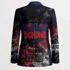Melbourne Demons Blazer Urban Graffiti Street Art - Bold Abstract Spray Paint