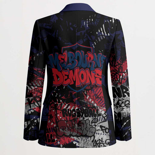 Melbourne Demons Blazer Urban Graffiti Street Art - Bold Abstract Spray Paint