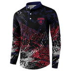 Melbourne Demons Button Sweatshirt Urban Graffiti Street Art - Bold Abstract Spray Paint