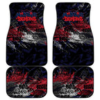 Melbourne Demons Car Mats Urban Graffiti Street Art - Bold Abstract Spray Paint