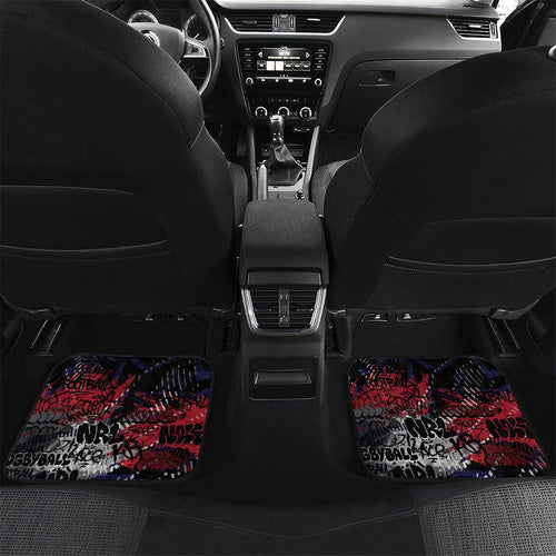 Melbourne Demons Car Mats Urban Graffiti Street Art - Bold Abstract Spray Paint
