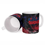 Melbourne Demons Ceramic Mug Urban Graffiti Street Art - Bold Abstract Spray Paint