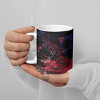 Melbourne Demons Ceramic Mug Urban Graffiti Street Art - Bold Abstract Spray Paint
