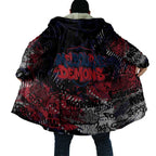 Melbourne Demons Cloak Urban Graffiti Street Art - Bold Abstract Spray Paint