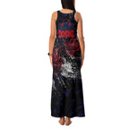 Melbourne Demons Family Matching Tank Maxi Dress and Hawaiian Shirt Urban Graffiti Street Art - Bold Abstract Spray Paint