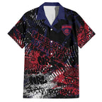 Melbourne Demons Hawaiian Shirt Urban Graffiti Street Art - Bold Abstract Spray Paint