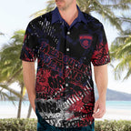Melbourne Demons Hawaiian Shirt Urban Graffiti Street Art - Bold Abstract Spray Paint