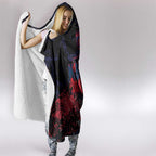 Melbourne Demons Hooded Blanket Urban Graffiti Street Art - Bold Abstract Spray Paint