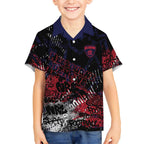 Melbourne Demons Kid Hawaiian Shirt Urban Graffiti Street Art - Bold Abstract Spray Paint