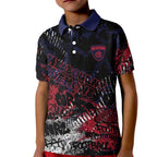 Melbourne Demons Kid Polo Shirt Urban Graffiti Street Art - Bold Abstract Spray Paint