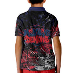 Melbourne Demons Kid Polo Shirt Urban Graffiti Street Art - Bold Abstract Spray Paint