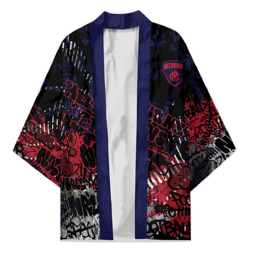 Melbourne Demons Kimono Urban Graffiti Street Art - Bold Abstract Spray Paint