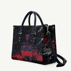 Melbourne Demons Leather Bag Urban Graffiti Street Art - Bold Abstract Spray Paint