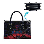 Melbourne Demons Leather Bag Urban Graffiti Street Art - Bold Abstract Spray Paint